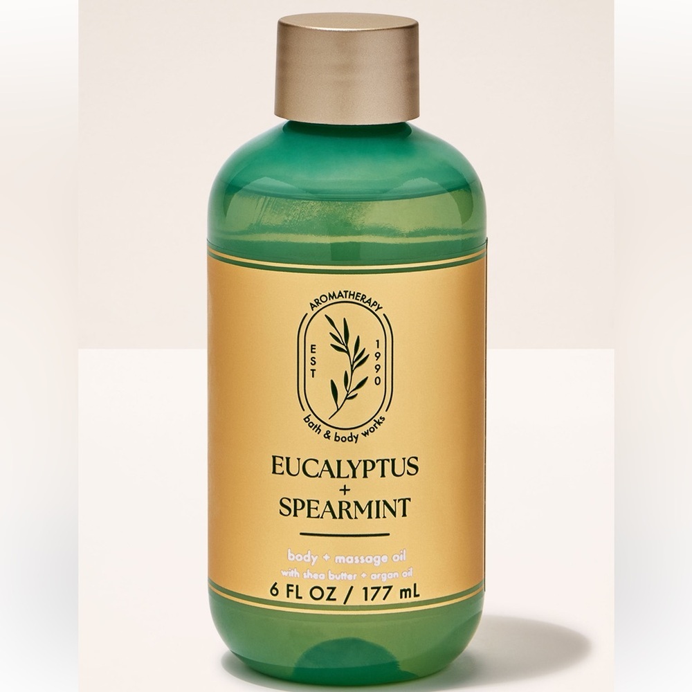 therapy Eucalyptus Spearmint Body Oil - Green‎ and Gold